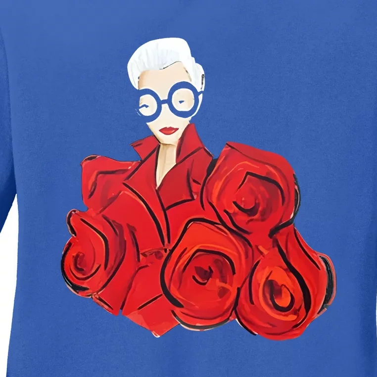 Iris Apfel Ladies Long Sleeve Shirt