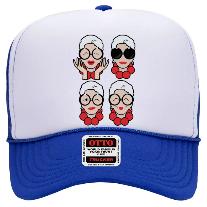 Iris Apfel Iris Apfel High Crown Mesh Trucker Hat