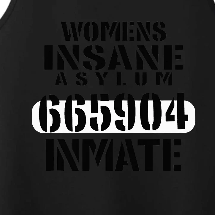 Insane Asylum Inmate With Numbers Halloween Performance Tank