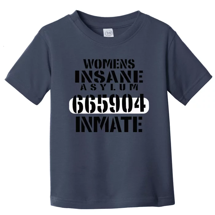 Insane Asylum Inmate With Numbers Halloween Toddler T-Shirt