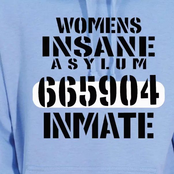 Insane Asylum Inmate With Numbers Halloween Unisex Surf Hoodie