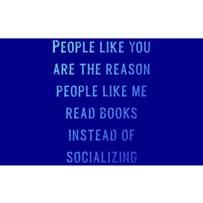 Introvert Antisocial Id Rather Be Reading Gift Bumper Sticker