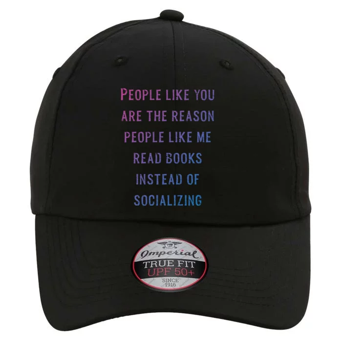 Introvert Antisocial Id Rather Be Reading Gift The Original Performance Cap