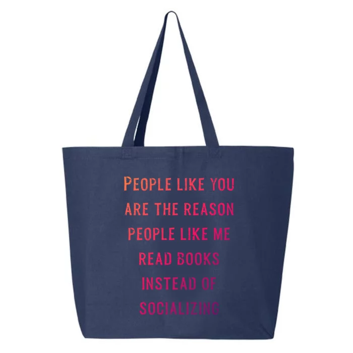 Introvert Antisocial Id Rather Be Reading Gift 25L Jumbo Tote