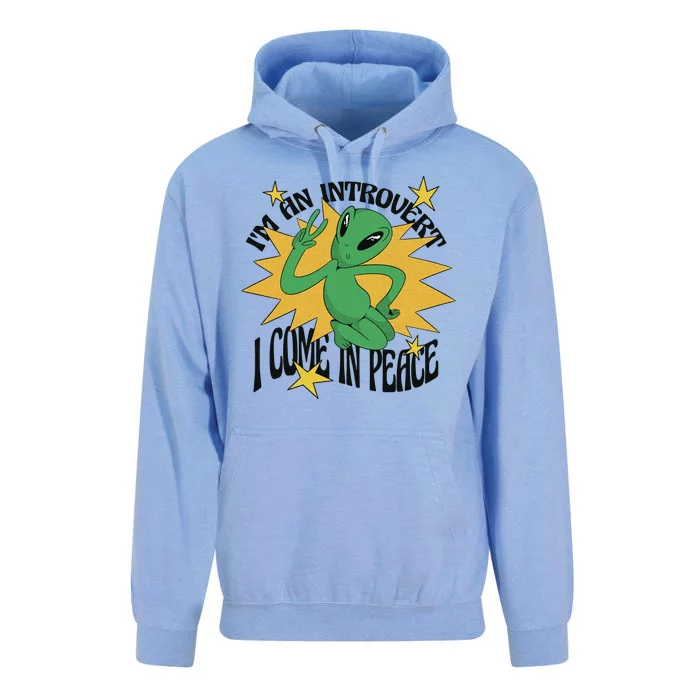 I'm An Introvert I Come In Peace Alien Unisex Surf Hoodie