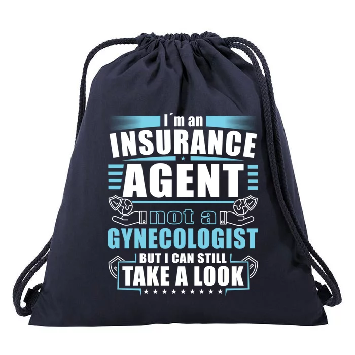 I´m An Insurance Agent Great Gift Funny Insurance Broker Great Gift Drawstring Bag