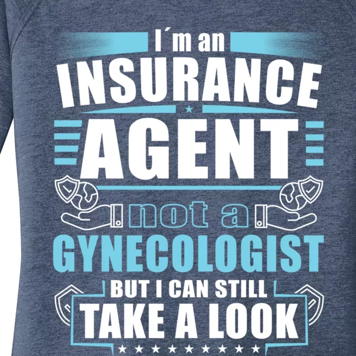 I´m An Insurance Agent Great Gift Funny Insurance Broker Great Gift Women's Perfect Tri Tunic Long Sleeve Shirt