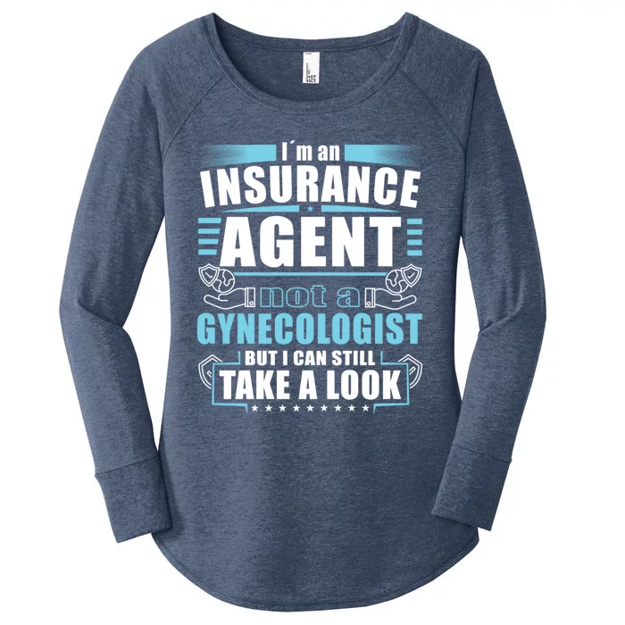 I´m An Insurance Agent Great Gift Funny Insurance Broker Great Gift Women's Perfect Tri Tunic Long Sleeve Shirt