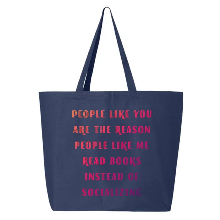 Introvert Antisocial Id Rather Be Reading Gift 25L Jumbo Tote