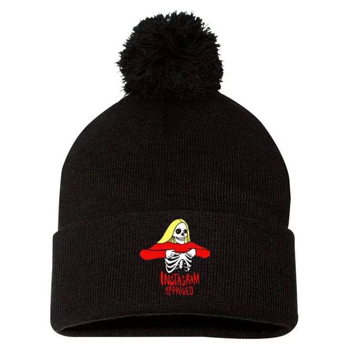 Instagram Approved Pom Pom 12in Knit Beanie