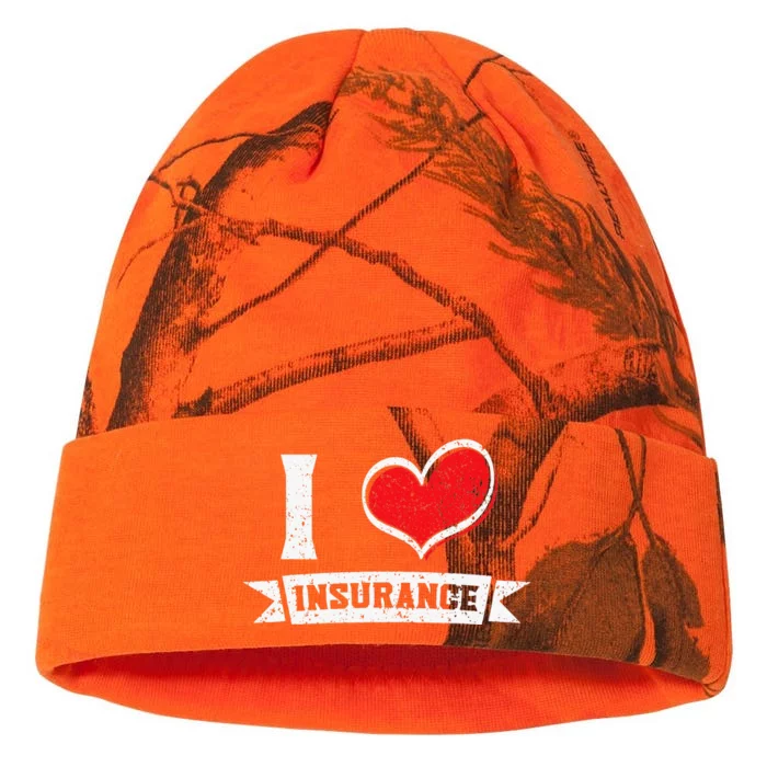 Insurance Agent I Love Financial Advisor Finance Organizer Kati - 12in Camo Beanie