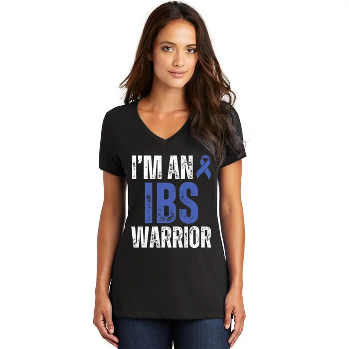 Im An Ibs Warrior Irritable Bowel Syndrome Warrior Women's V-Neck T-Shirt