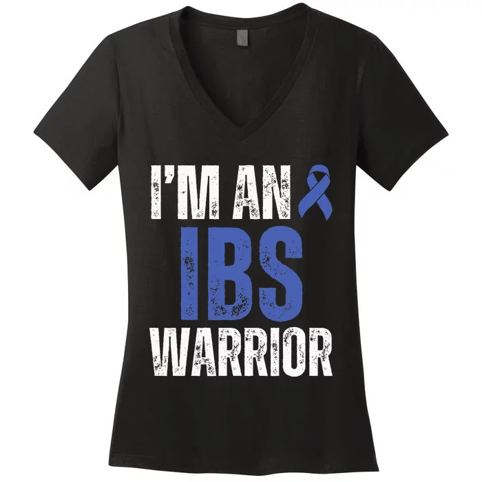 Im An Ibs Warrior Irritable Bowel Syndrome Warrior Women's V-Neck T-Shirt