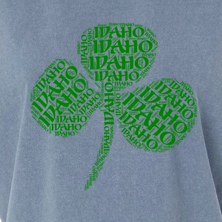 Irish American I Love Idaho Usa St Patrick's Day Tee Gift Garment-Dyed Women's Muscle Tee