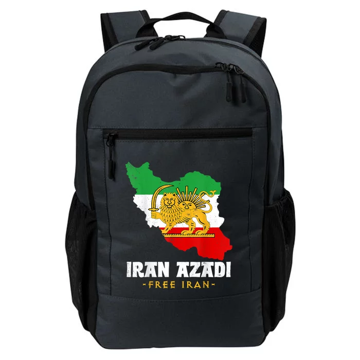 IRAN AZADI Iran Flag Map Lion Sun Sword Free Iran Revolution Daily Commute Backpack