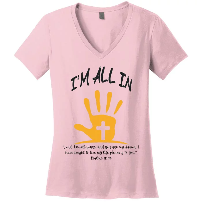 I’M All In Women's V-Neck T-Shirt