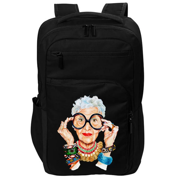 Iris Apfel Impact Tech Backpack