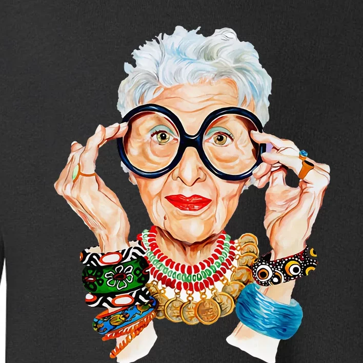 Iris Apfel Toddler Sweatshirt