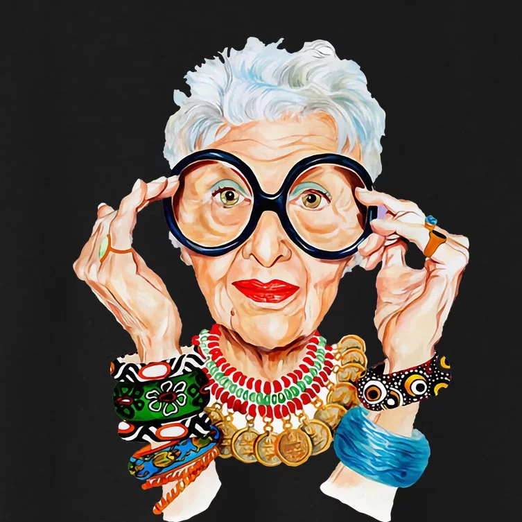 Iris Apfel Women's Crop Top Tee