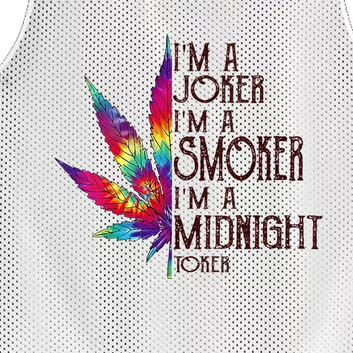 Im A Joker Im A Smoker Im A Midnight Toker Mesh Reversible Basketball Jersey Tank