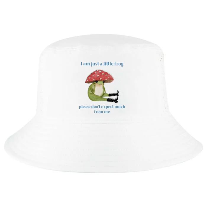 I Am Just A Little Frog Dont Expect Much Cute Cartoon Cool Comfort Performance Bucket Hat