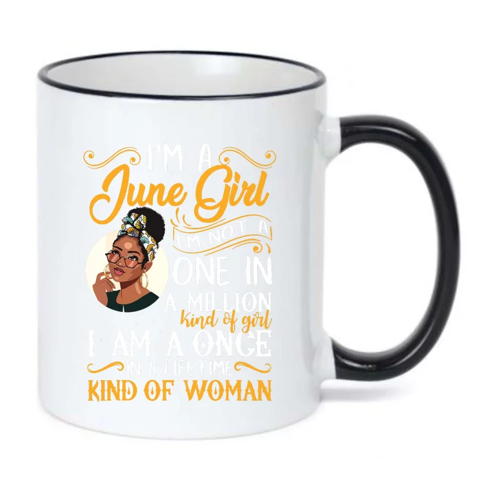 Im A June Girl Black Women Gemini Black Color Changing Mug