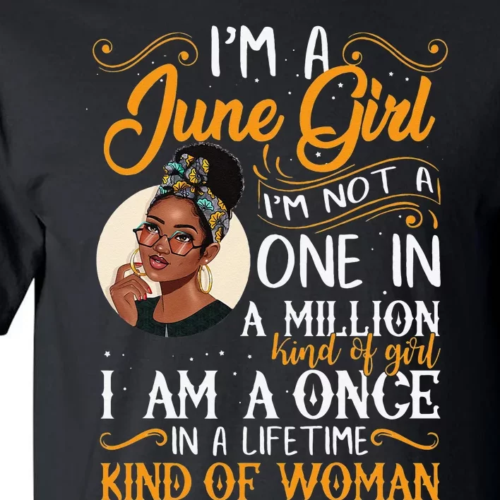 I'm A June Black Wo Gemini Tall T-Shirt