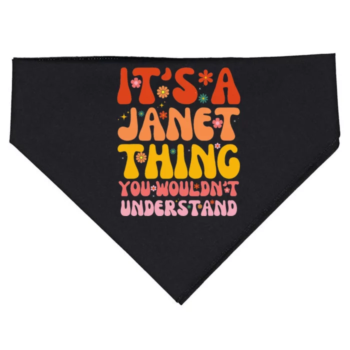 It's A Janet Thing You Wouldn't Understand USA-Made Doggie Bandana