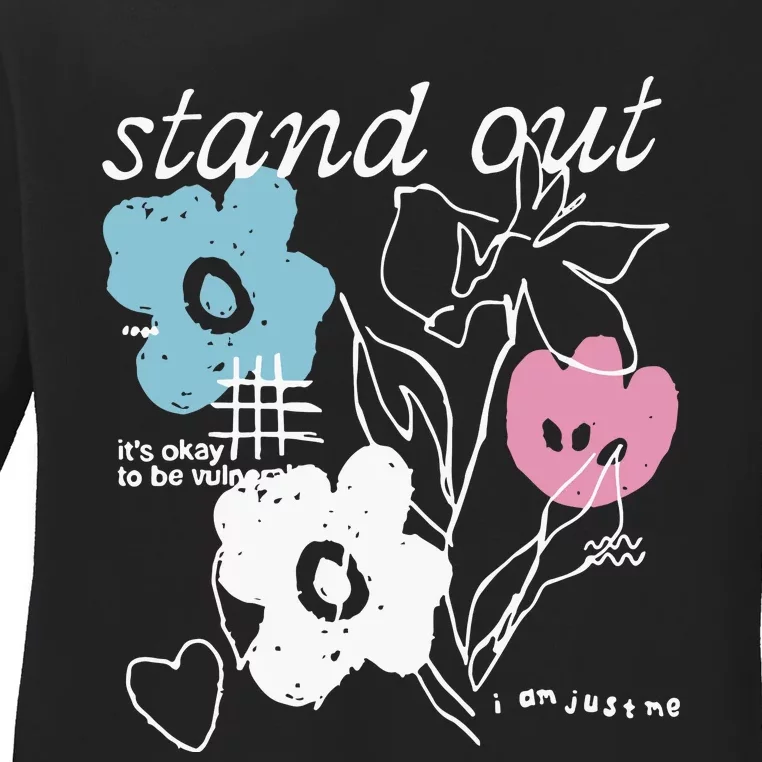 I Am Just Me Stand Out Ladies Long Sleeve Shirt