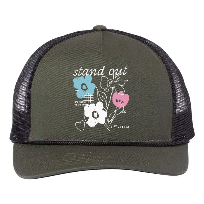 I Am Just Me Stand Out Retro Rope Trucker Hat Cap