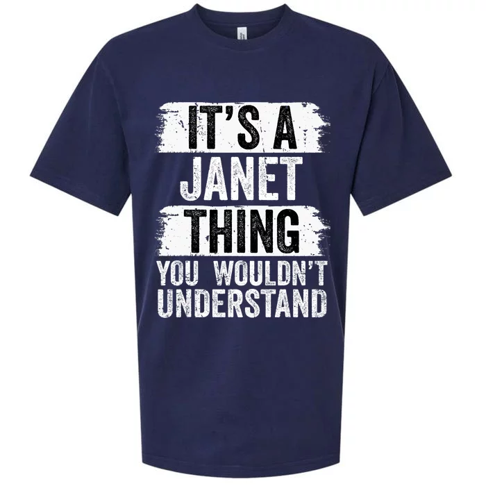 It's A Janet Thing You Wouldn't Understand Vintage Forename Sueded Cloud Jersey T-Shirt