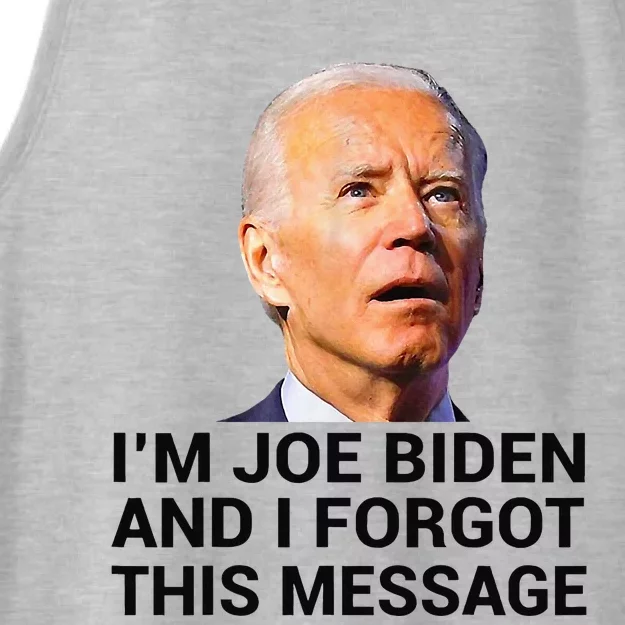 I Am Joe Biden And I Forgot This Message Ladies Tri-Blend Wicking Tank