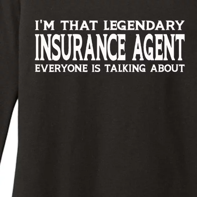 Insurance Agent Job Title Employee Womens CVC Long Sleeve Shirt