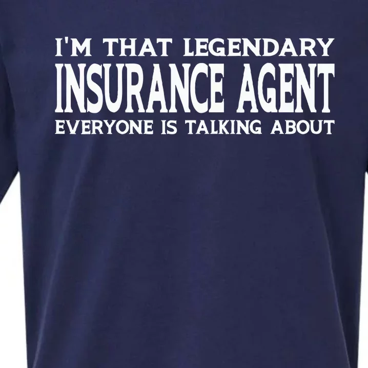 Insurance Agent Job Title Employee Sueded Cloud Jersey T-Shirt