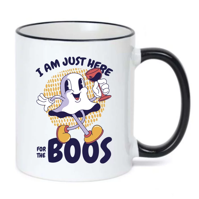 I Am Just Here For The Boos Ghost Black Color Changing Mug