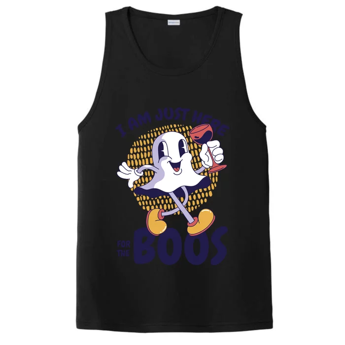 I Am Just Here For The Boos Ghost Performance Tank