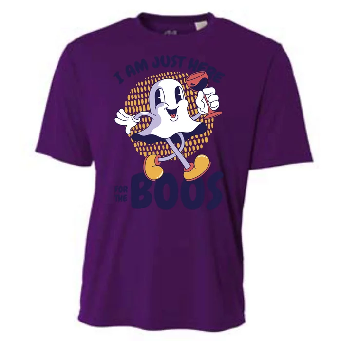 I Am Just Here For The Boos Ghost Cooling Performance Crew T-Shirt