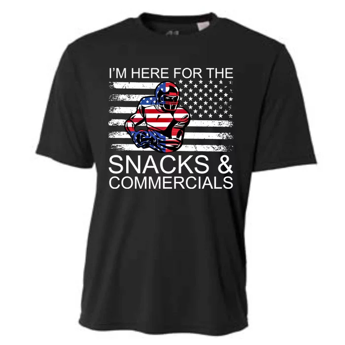 I Am Just Here For The Snacks And Commercials Gift Cooling Performance Crew T-Shirt