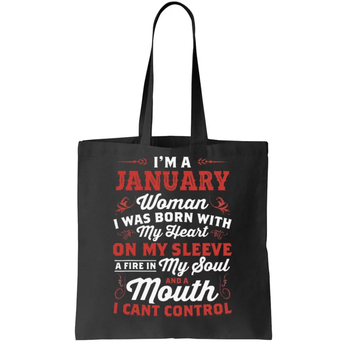 I'm A January Wo Queen Born In January Tote Bag