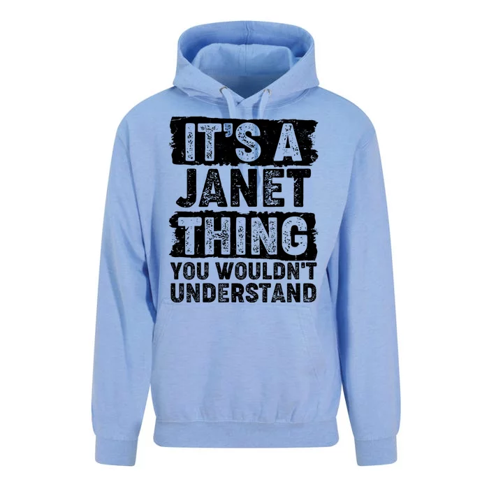 It's A Janet Thing You Wouldn't Understand Unisex Surf Hoodie