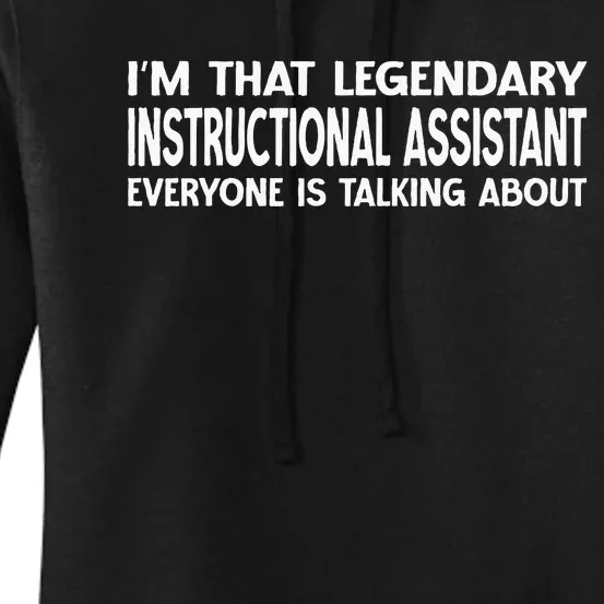 Instructional Assistant Job Title Instructional Assistant Women's Pullover Hoodie