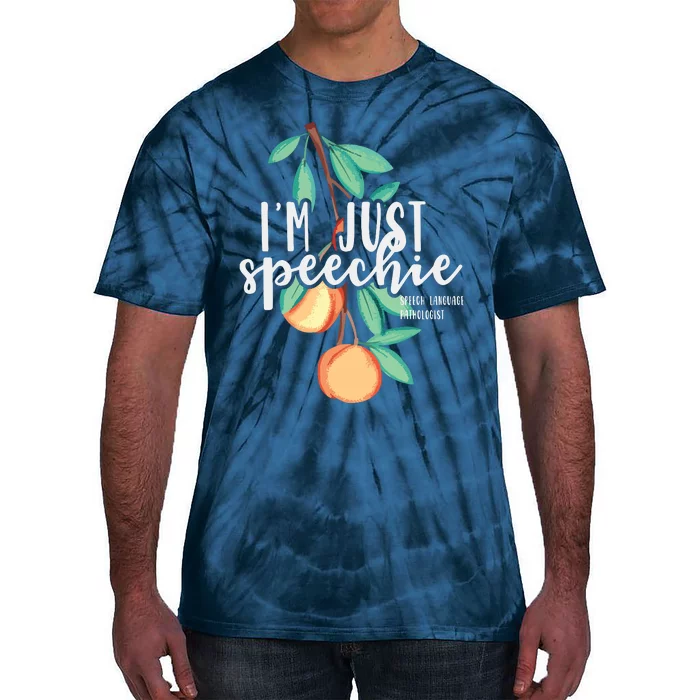 I Am Just Speechie Speech Language Therapy Pathology Gift Tie-Dye T-Shirt