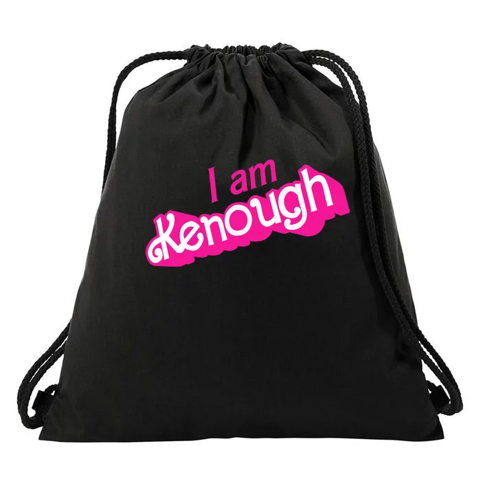 I Am Kenough Drawstring Bag