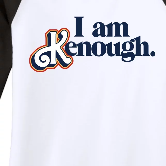 I Am Kenough Women's Tri-Blend 3/4-Sleeve Raglan Shirt