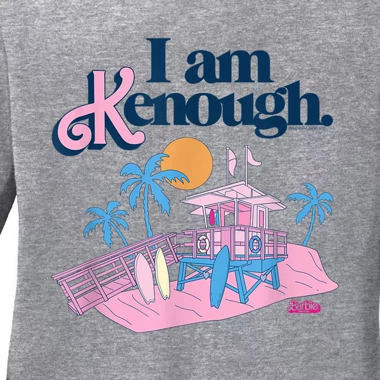 I Am Kenough Lifeguard Stand Ladies Long Sleeve Shirt