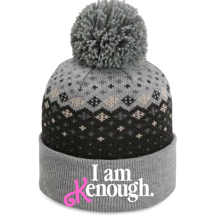 I Am Kenough Funny I Am Kenough For Men The Baniff Cuffed Pom Beanie