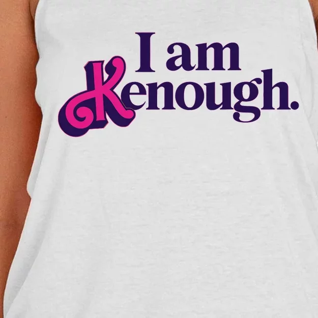 I Am Kenough For Men Women Women's Knotted Racerback Tank