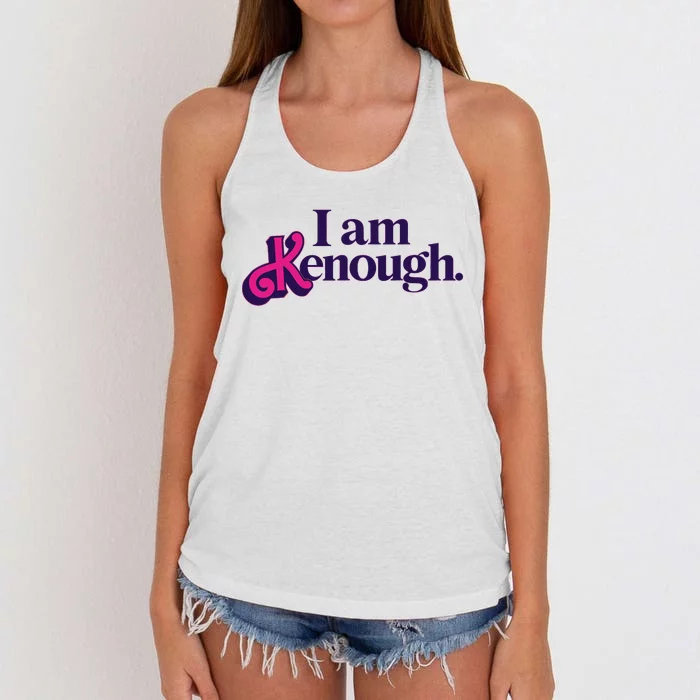 I Am Kenough For Men Women Women's Knotted Racerback Tank