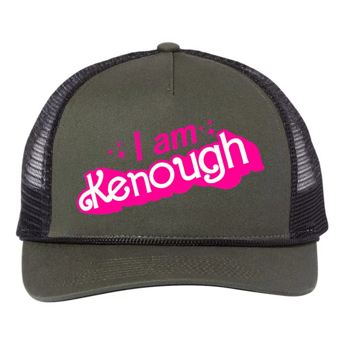 I Am Kenough For Men Women Retro Rope Trucker Hat Cap