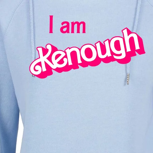 I Am Kenough Trendy Design Womens Funnel Neck Pullover Hood